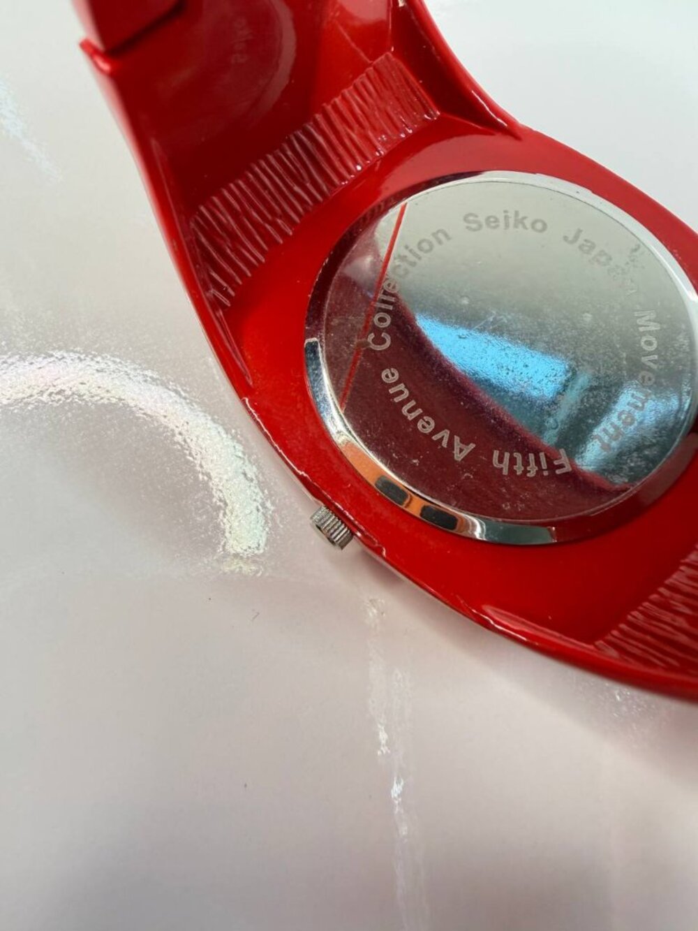 Fifth Avenue Collection Red Cuff Watch – Seiko Movement - Picture 13 of 13